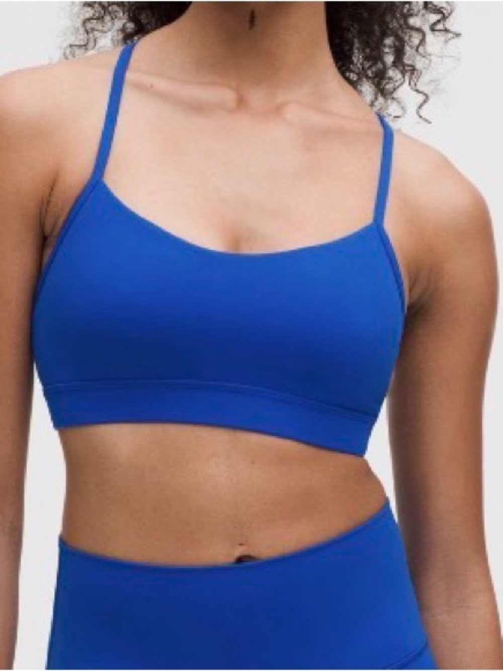 lululemon athletica Flow Light-Support Sports Bra, A-C Cups - galactic cobalt